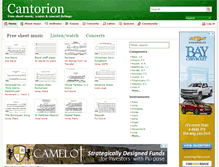 Tablet Screenshot of cantorion.org